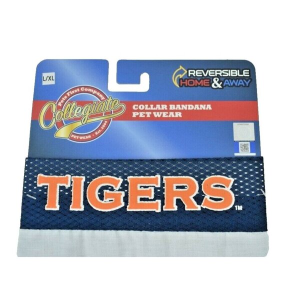 Dog Large to XL NCAA Auburn University AU Tigers Reversible Bandana for Collar - Picture 2 of 4